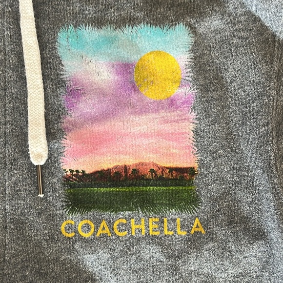 COACHELLA official zip up hooded sweatshirt size medium 2015 lineup - Picture 2 of 5